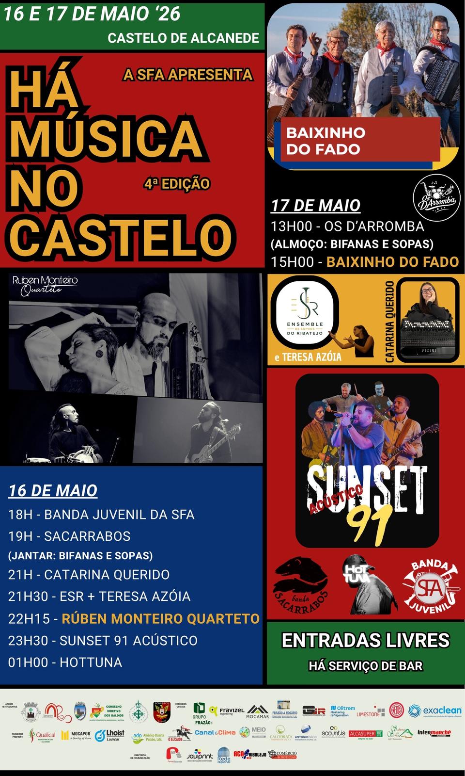 Cartaz Há Música no Castelo 2026